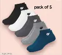 Fashionable Latest Multicolour Men Ankle Length socks Pack of 5